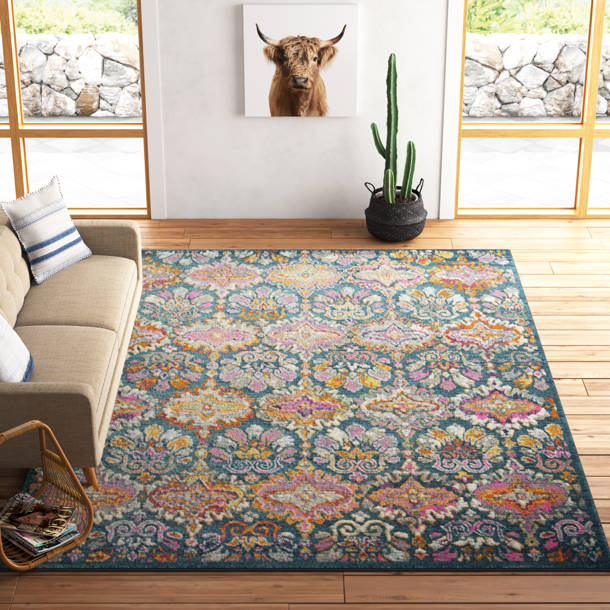 Mistana™ Christa Performance Cream/Light Gray/Navy Rug & Reviews Wayfair